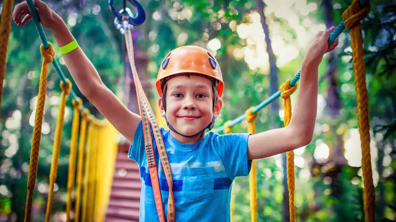 Boy at summer camp