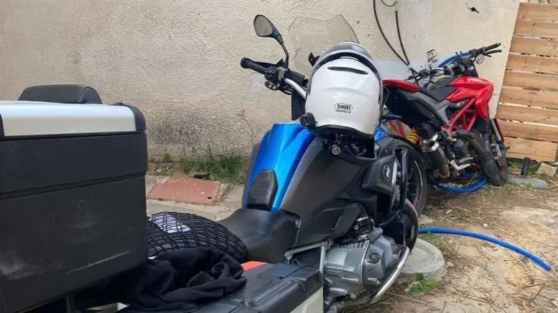 האופנוע שנתפס