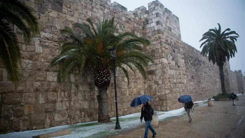 Снег в Иерусалиме. (Архив)