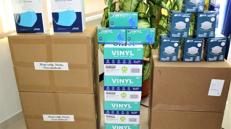 הציוד שהובא למולדובה