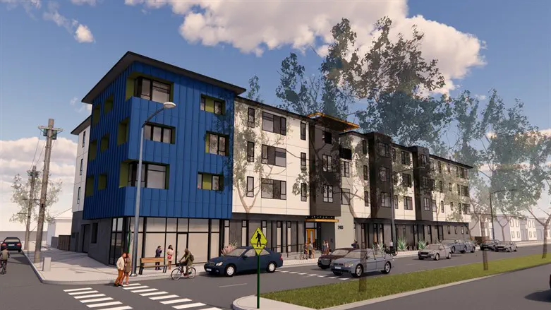 Architect's rendering of Berkeley Moshav