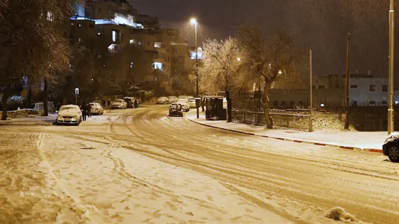 Снег в Иерусалиме в прошлом году