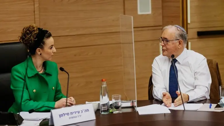 פרופ' יונתן הלוי וח"כ עידית סילמן