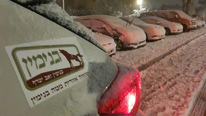 שלג בבנימין