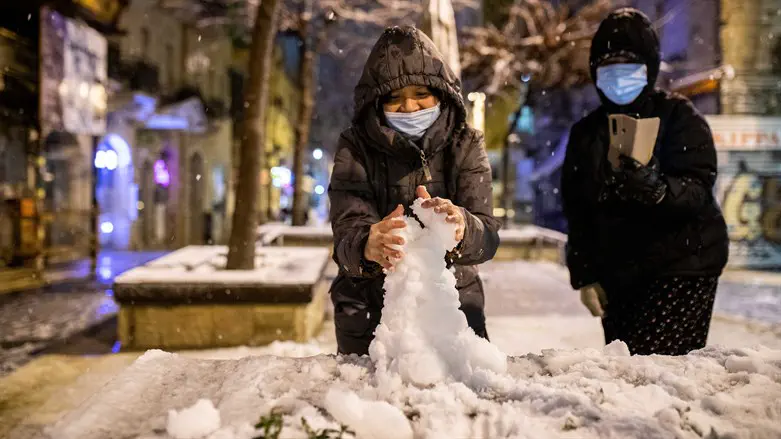 שלג בירושלים - פברואר 2021