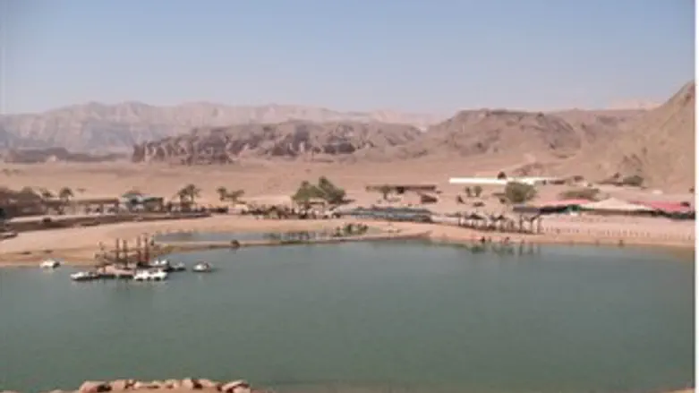 אגם בפארק תמנע