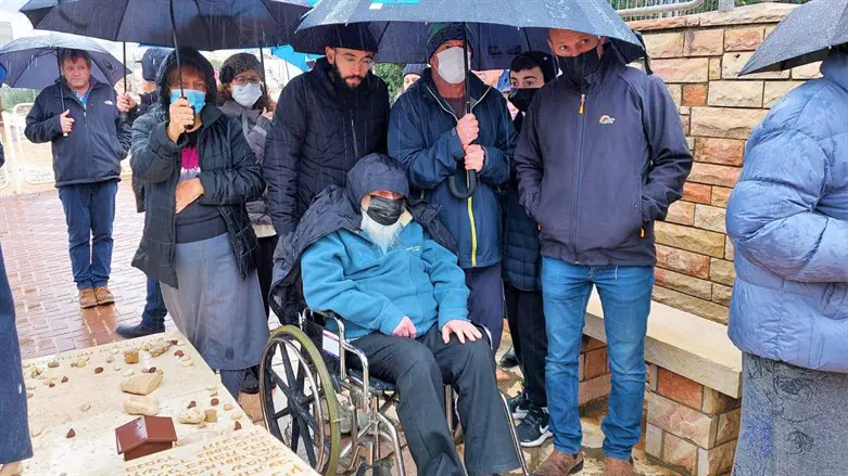 הרב חיים דרוקמן באזכרה של יואב הרשושנים