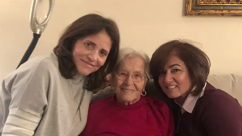 Rose Girone, center, flanked by knitting friends Pam Sapienza, left, and Dina Mo