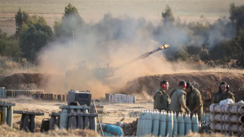 IDF soldiers on the Gaza border