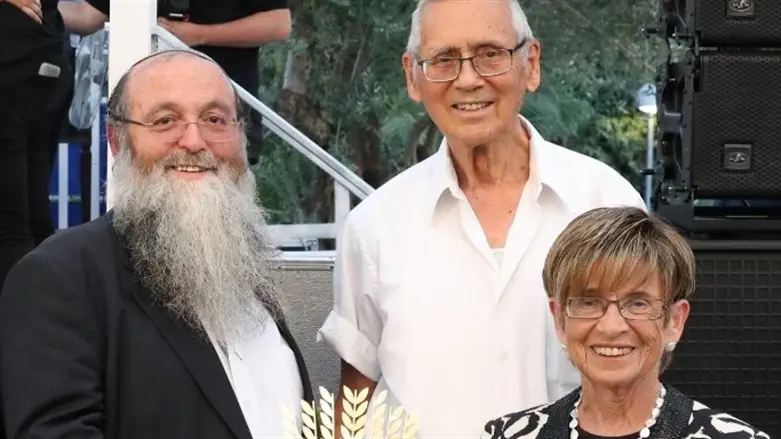 מרים בן דוד עם הרב מנחם בורשטין