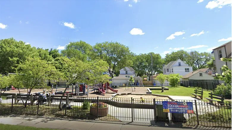 A view of Kolmar Park in Chicago