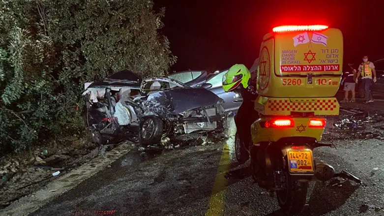 Место аварии, приведшей к гибели 