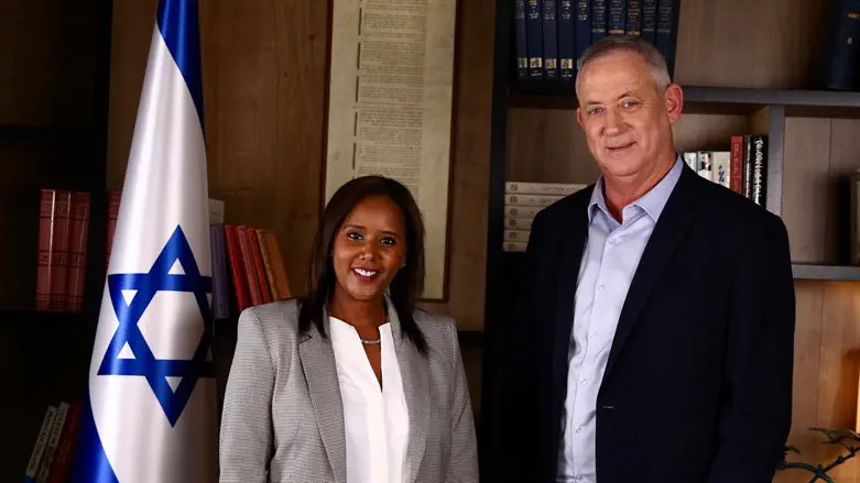 בני גנץ ופנינה תמנו שטה