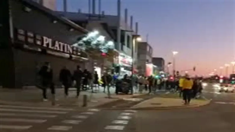 זירת הקטטה בתל אביב