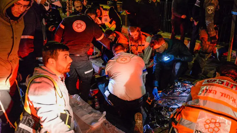 Scene of the ramming attack