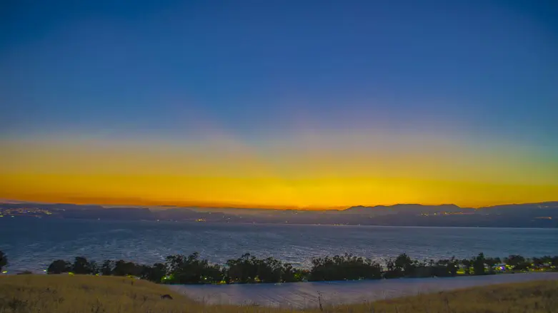 Sun setting on the Kinneret?