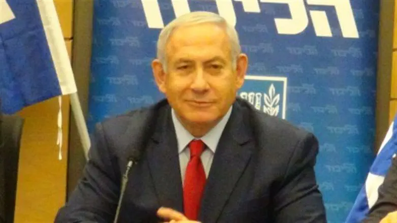 נתניהו בסיעת הליכוד