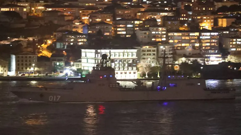 Russian naval ship in Balck Sea