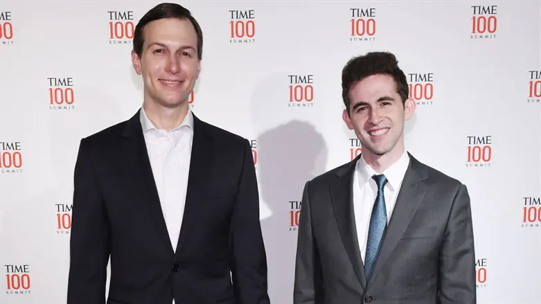Jared Kushner, left, and Avi Berkowitz