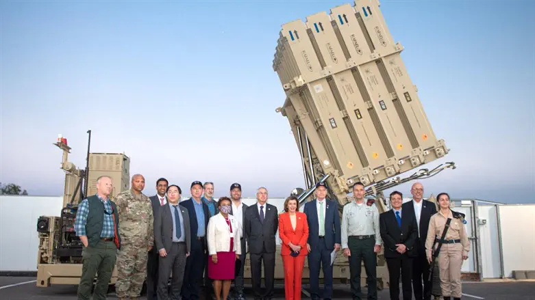 Nancy Pelosi visits Iron Dome battery