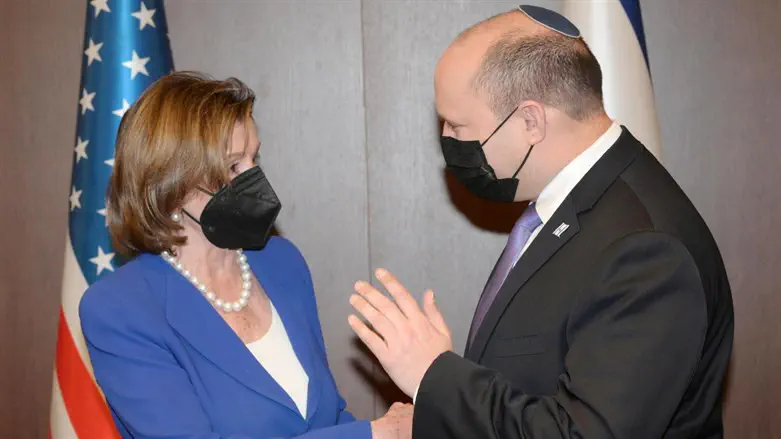 Nancy Pelosi with PM Bennett