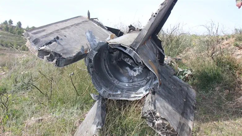 Обломки ракеты