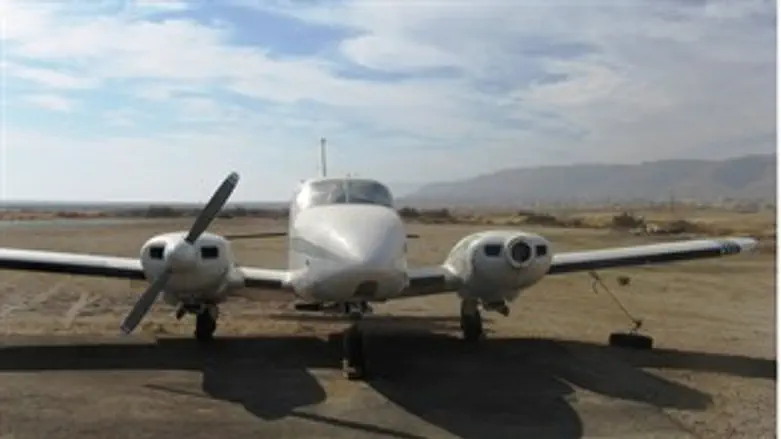 מטוס קל שנפגע בתאונה