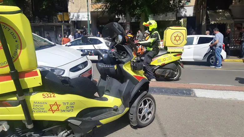 זירת האירוע בכפר סבא