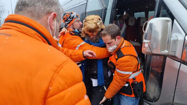 United Hatzalah volunteers in Ukraine