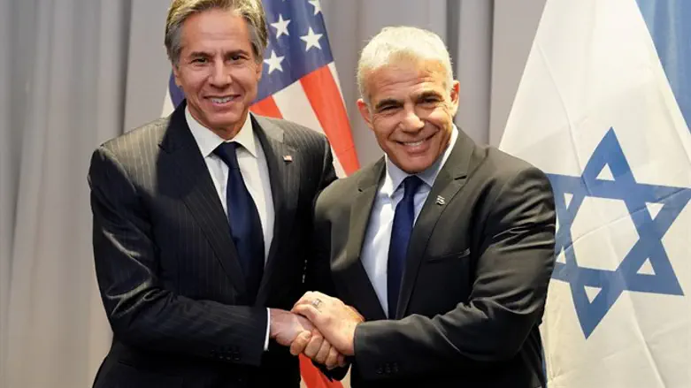 Яир Лапид, Энтони Блинкен