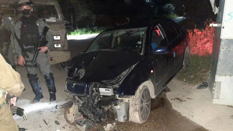 Scene of ramming attack