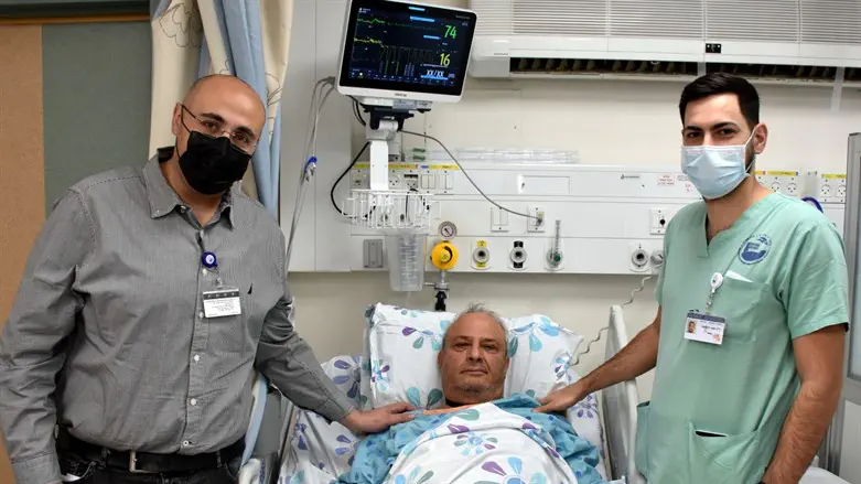 אחד מהחולים שעבר צינתור עם רפואי פוריה
