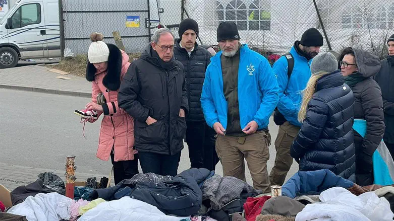 Minister Shai visits Polish-Ukraine border