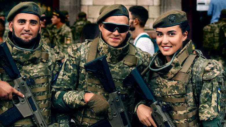 Украинские военнослужащие. Иллюстрация