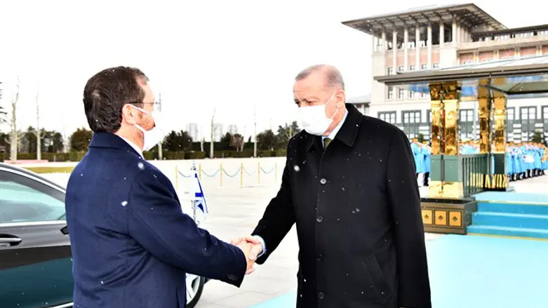 Ицхак Герцог и Реджеп Тайип Эрдоган, 