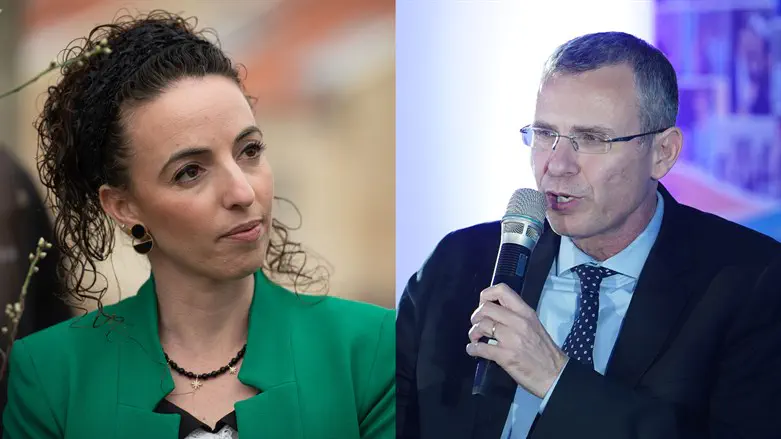 ח"כ יריב לוין וח"כ עידית סילמן