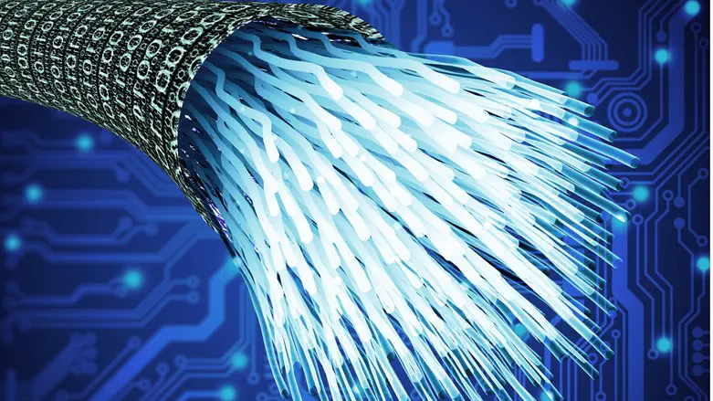 Fiber optics in data vortex