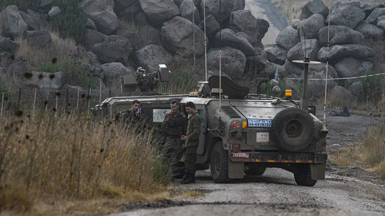 Soldiers on the Syrian border
