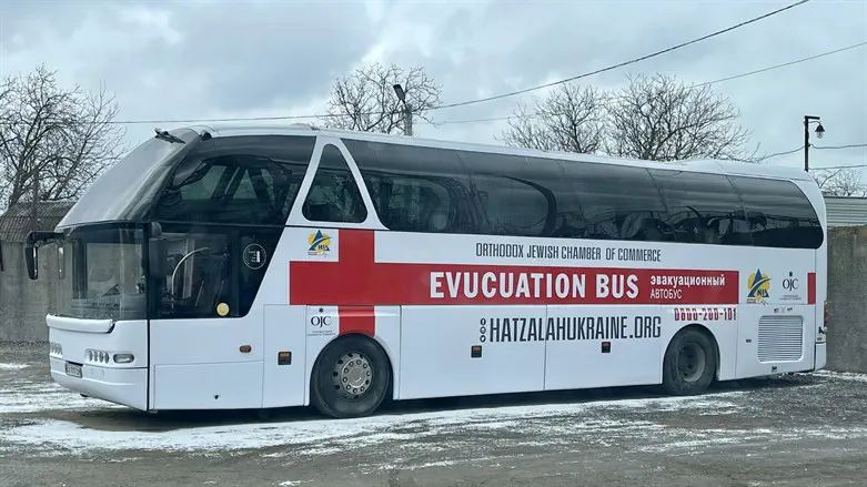 Orthodox Jewish Chamber of Commerce emergency evacuation fleet in Ukraine