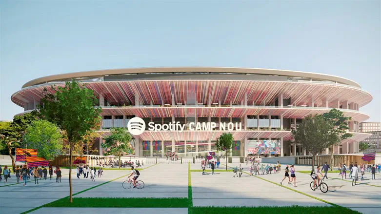 An artist impression of Spotify Camp Nou