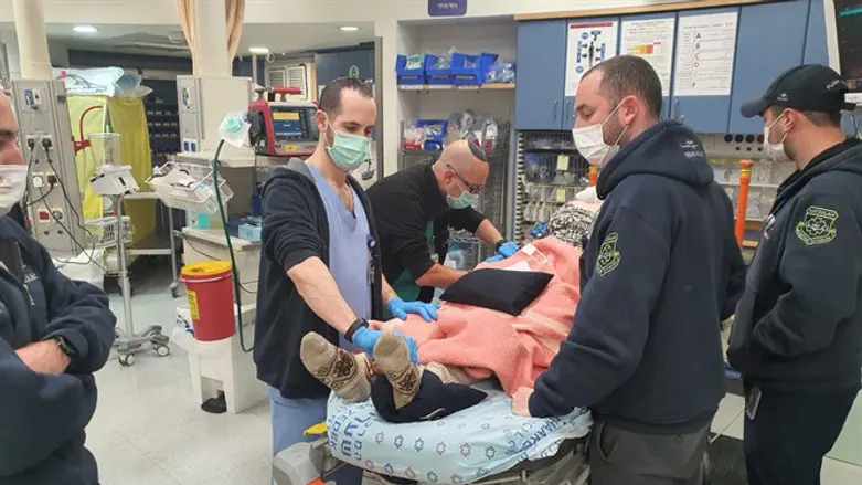 Одна из пациенток, эвакуированных из Украины