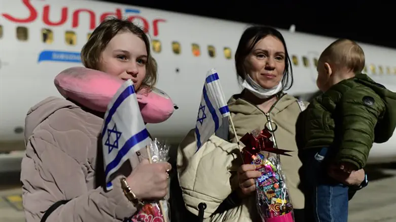 Украинские беженцы, прибывшие в Израиль