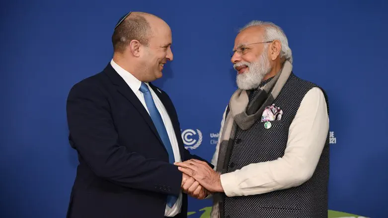 PM Bennett with Indian PM Modi