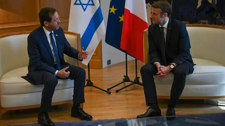 Herzog meets with Macron in Paris