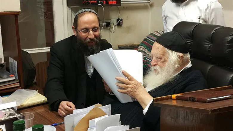 הרב רימון עם הרב קנייבסקי