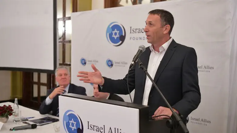 Matan Kahana speaks at the IAF conference
