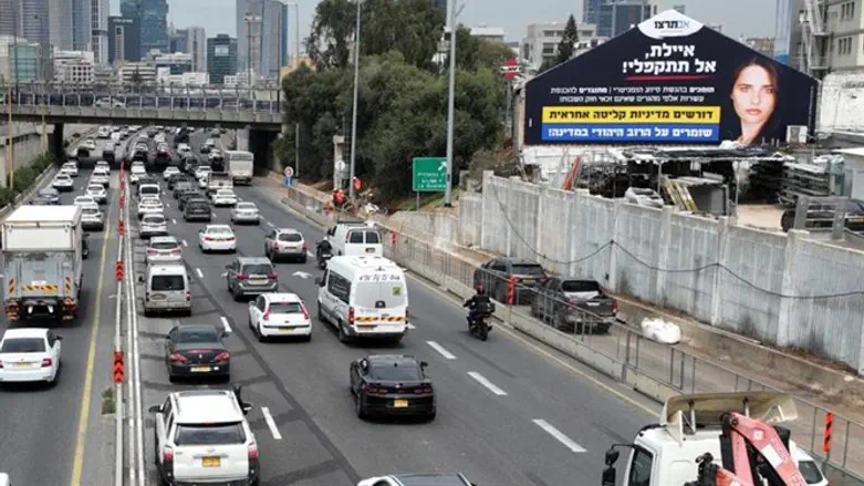 Баннер с призывом к Айелет Шакед