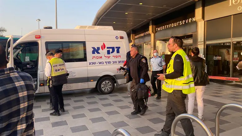 זירת הפיגוע בבאר שבע