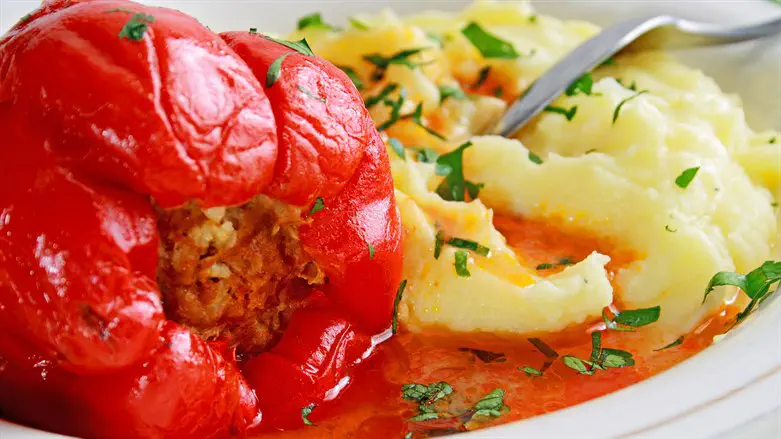 פלפל במילוי בשר