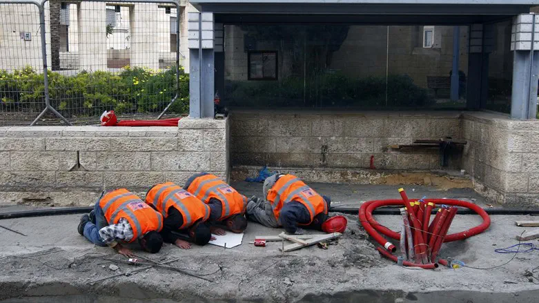 פועלים פלסטינים. ארכיון